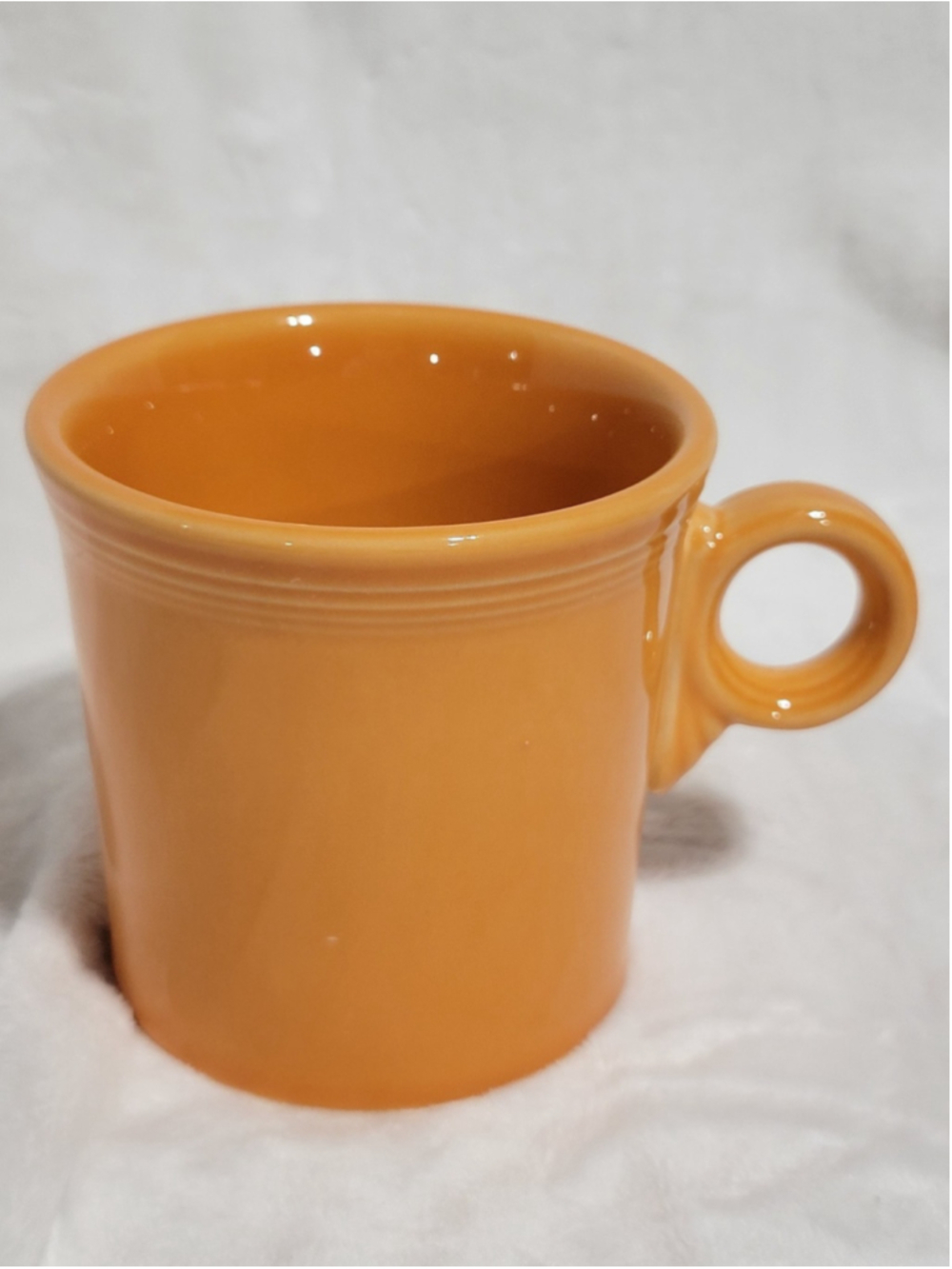 HLC Homer Laughlin Fiestaware Orange Tangerine Coffee Mug O Ring Handle